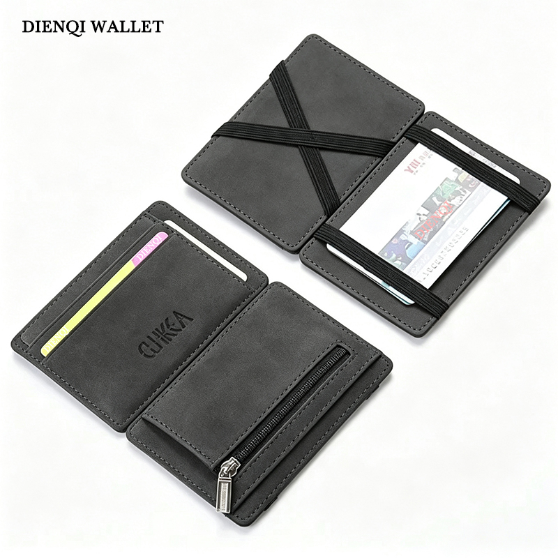 Coin Holder Men - PU Leather Magic Wallet Men Business