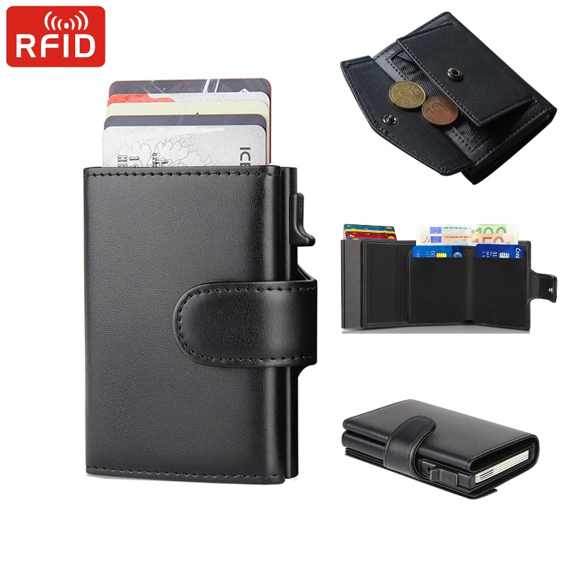 Metal Business Card Case Rfid  - Coin Holder Men recension och pris
