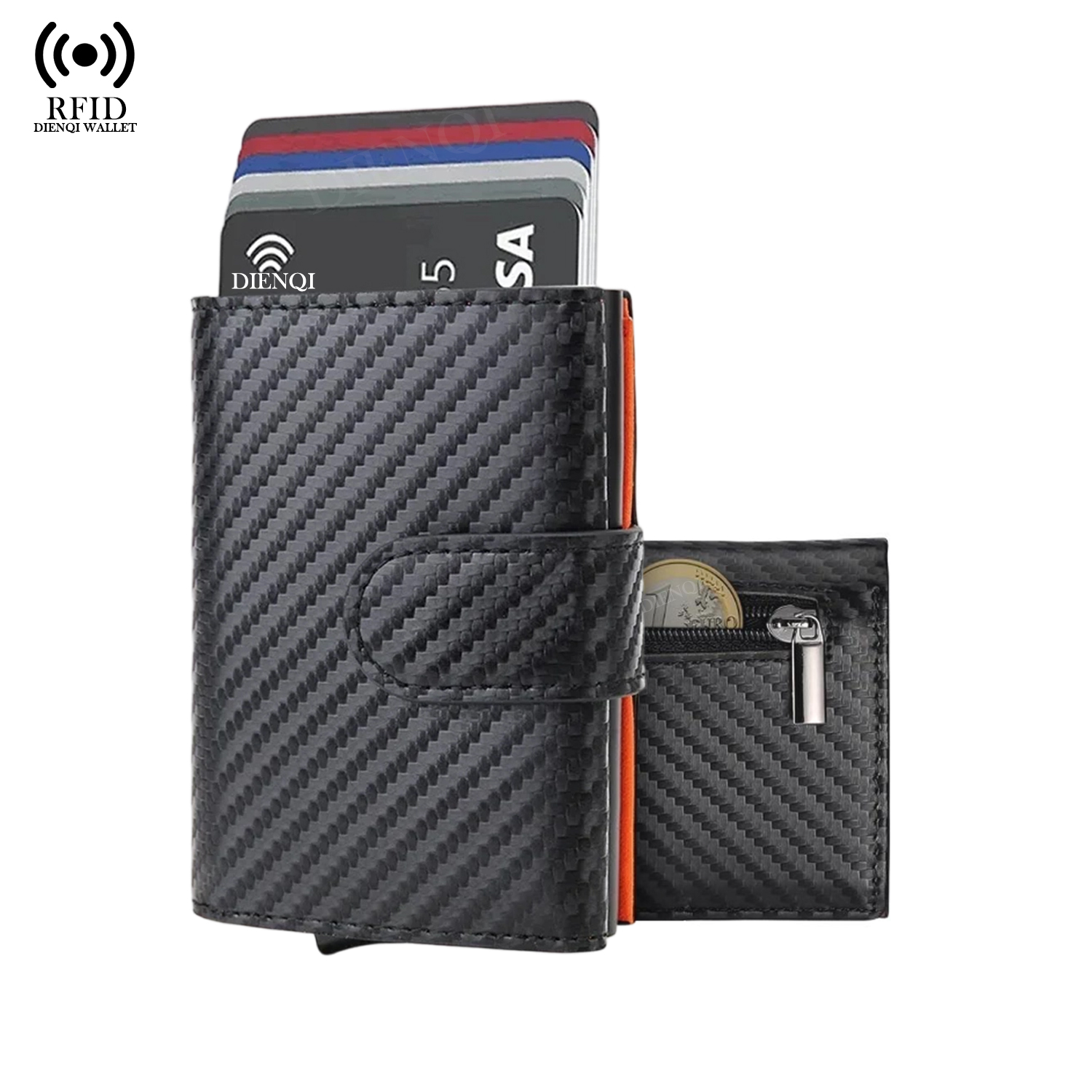 Microfiber Leather Business Ca - Coin Holder Men recension och pris