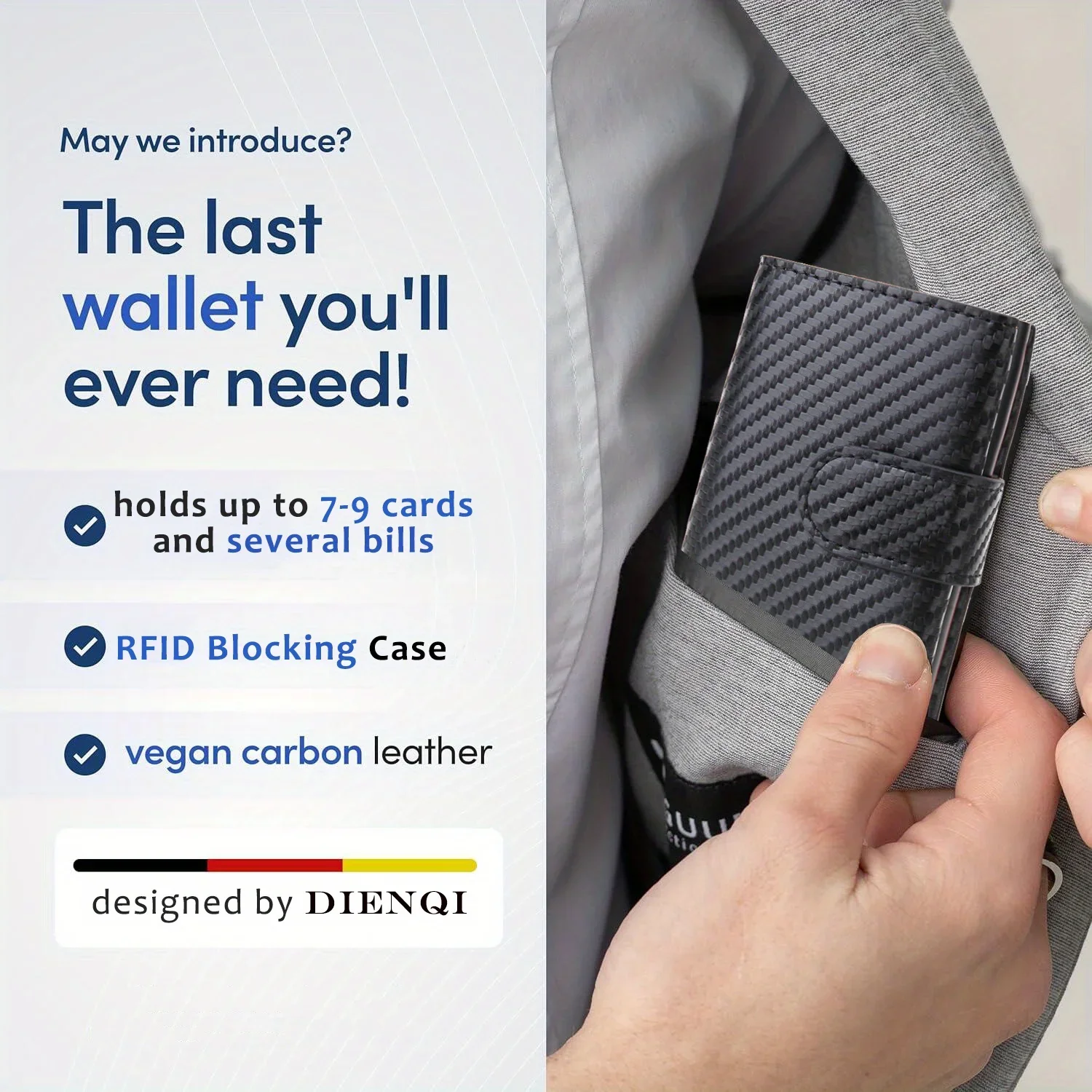 Microfiber Leather Business Ca - Coin Holder Men recension och pris