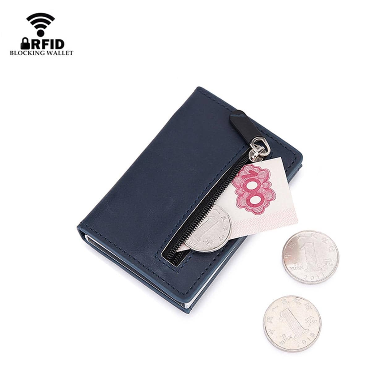 RFID Blocking Card Wallet Magn - Coin Holder Men recension och pris
