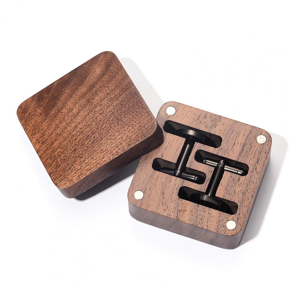 Walnut Cufflink Box Solid Wood - Cufflink Box Set recension och pris
