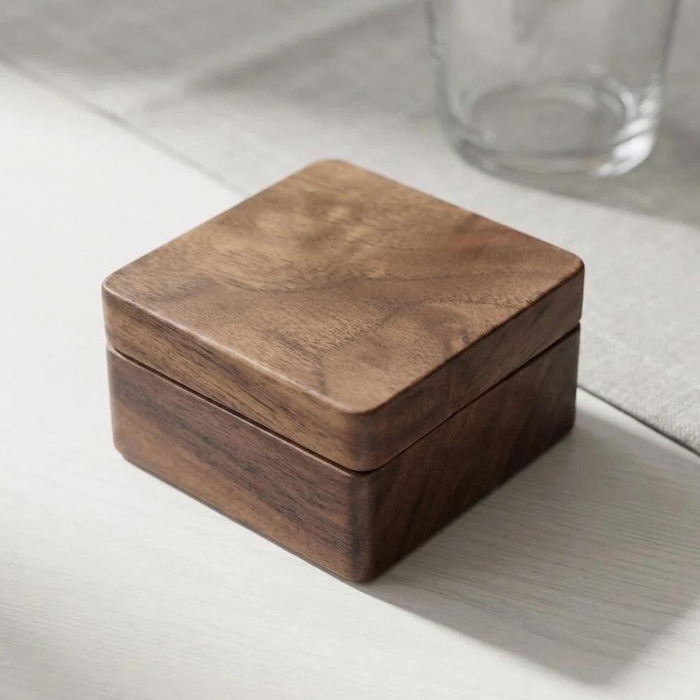 Walnut Cufflink Box Solid Wood - Cufflink Box Set recension och pris
