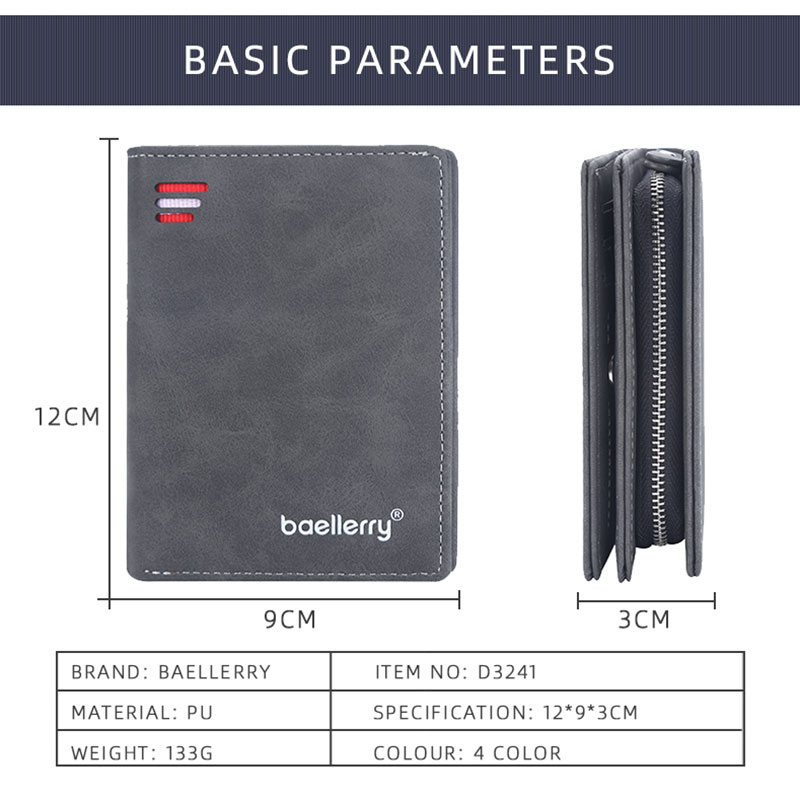 Baellerry New Short Men Wallet - Coin Holder Men recension och pris