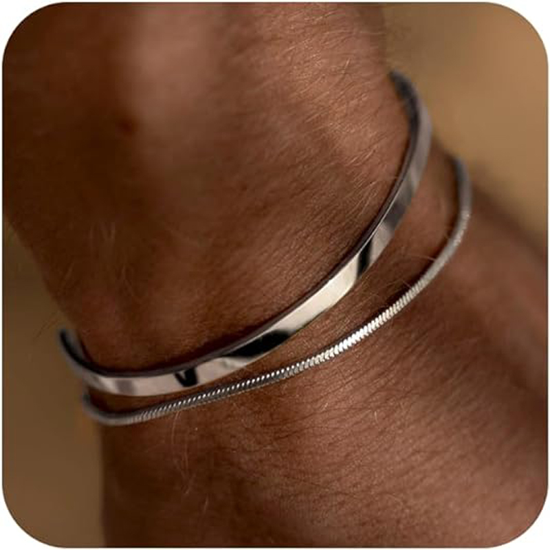 Stackable Bracelets for Men, 9 - Cufflink Box Set recension och pris