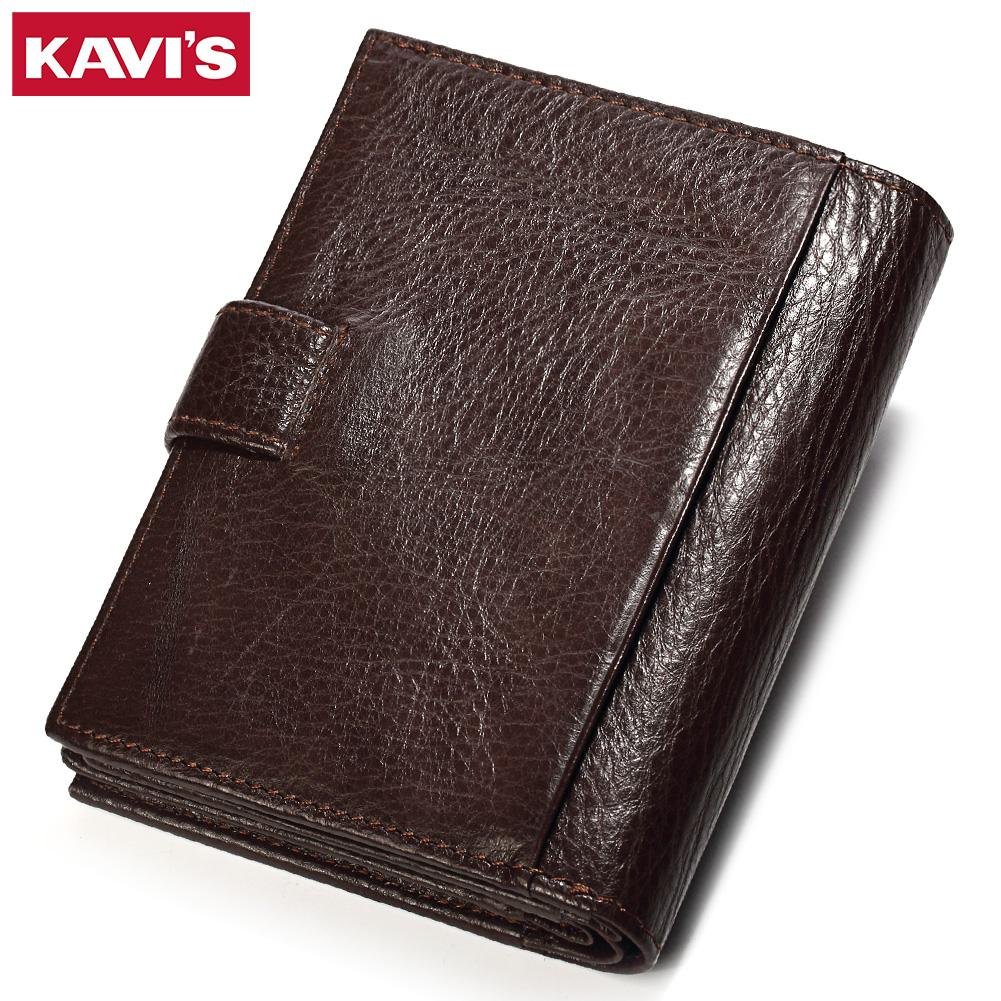 KAVIS Genuine Leather Wallet M - Coin Holder Men recension och pris